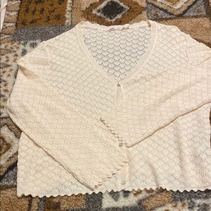 ESQUALO Ivory Knit Sweater